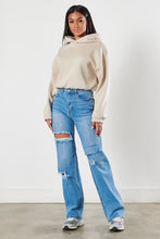 Load image into Gallery viewer, Distressed Wide Leg Jeans