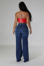 Load image into Gallery viewer, Jade Wide Leg Jean in Dark Denim