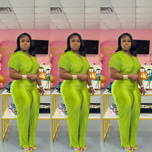 Plus Size Front Tie Set