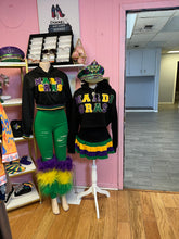 Load image into Gallery viewer, Youth Black Mardi Gras Skort