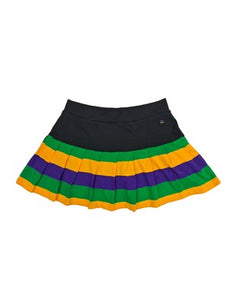 Youth Black Mardi Gras Skort