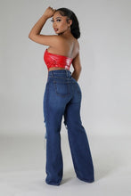 Load image into Gallery viewer, Jade Wide Leg Jean in Dark Denim