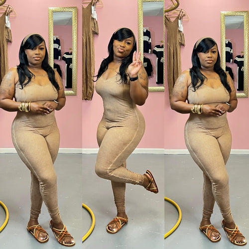 Faded Jumpsuit with headband
