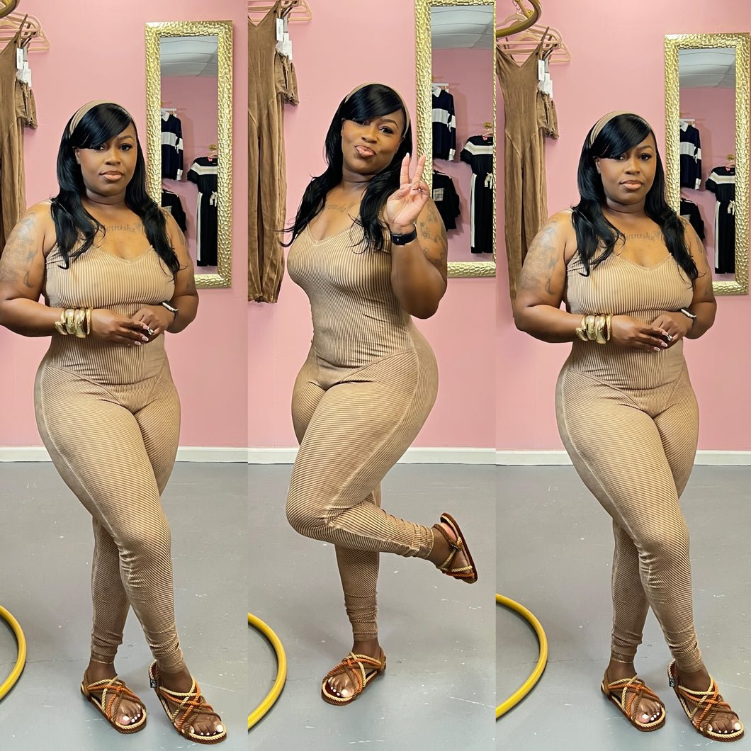 Faded Jumpsuit with headband