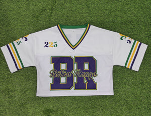 Preorder Crop White Mardi Gras Jersey