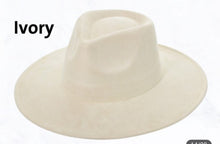 Load image into Gallery viewer, Suede Fedora Hat