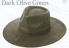 Load image into Gallery viewer, Suede Fedora Hat