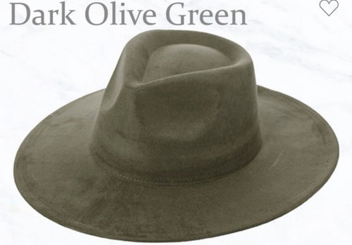 Suede Fedora Hat