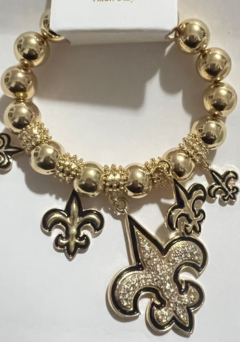 Solid Gold Fleur De Lis