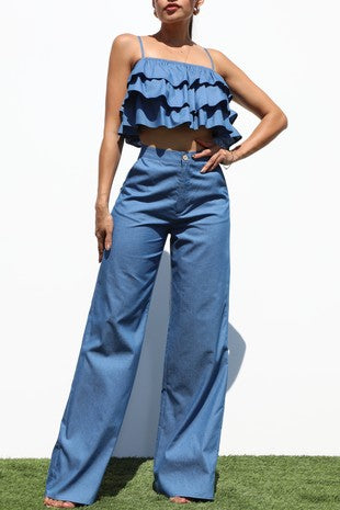 Denim 2 Piece Set
