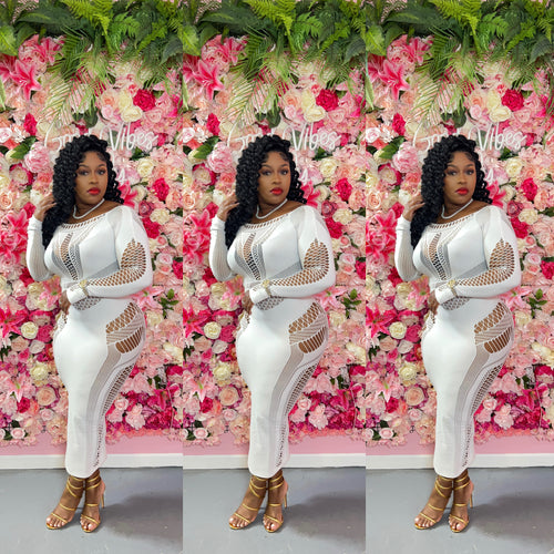 LONG SLEEVE SEAMLESS DRESS